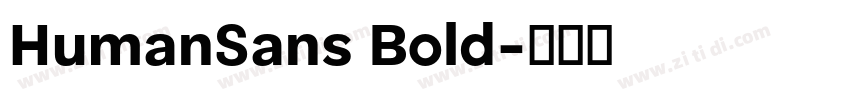 HumanSans Bold字体转换